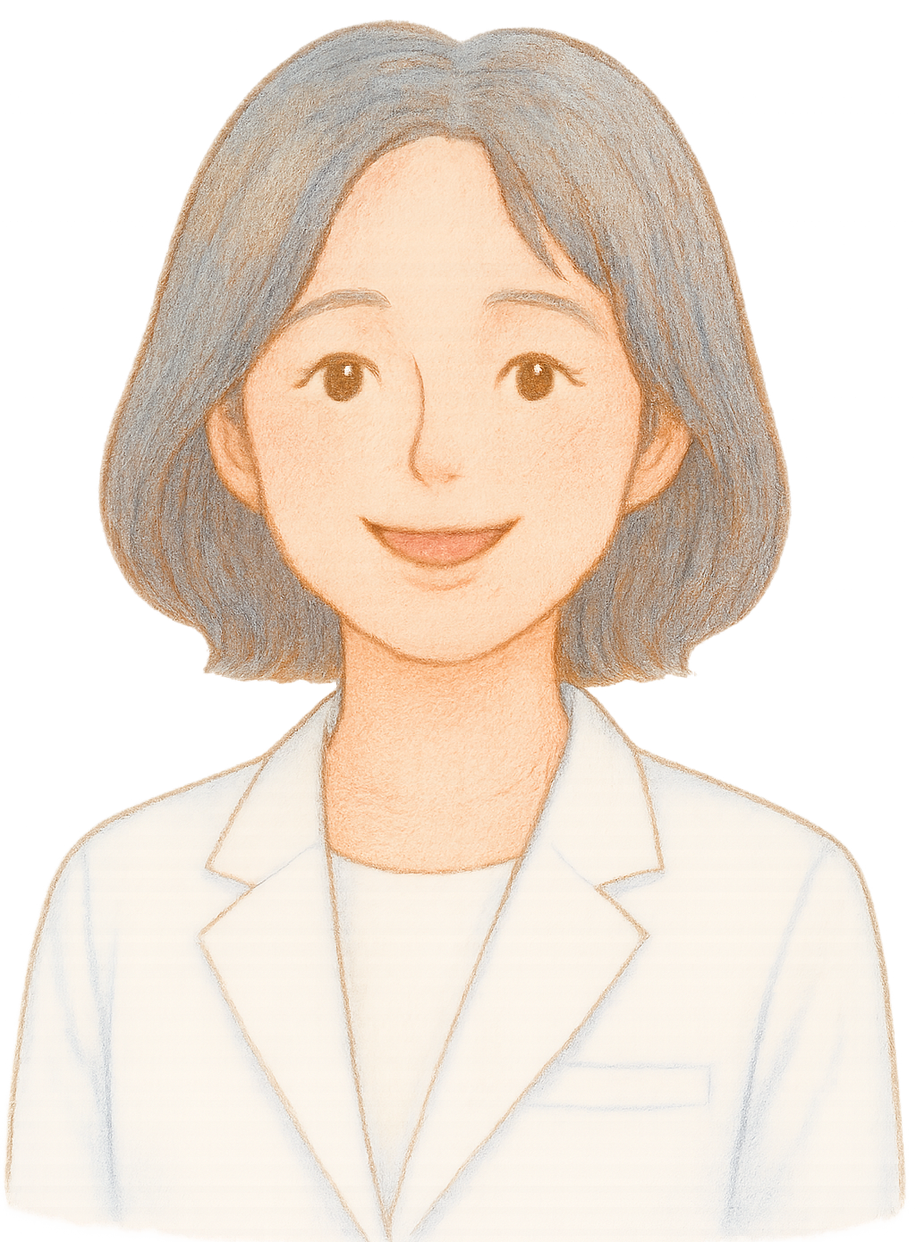 小児科医　田村幸子先生のイラスト